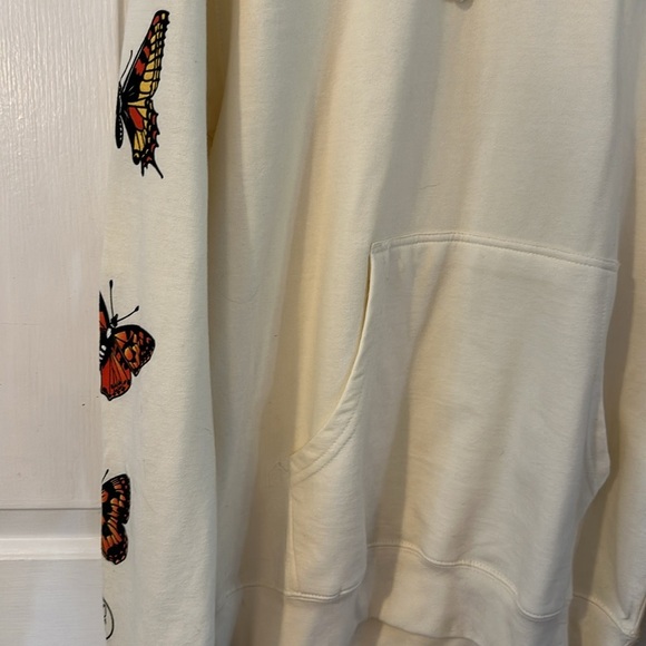 NWOT Fanjoy Cream Colored Girls Supporting Girls Long Sleeve Hooded Sweatshirt - Picture 5 of 9